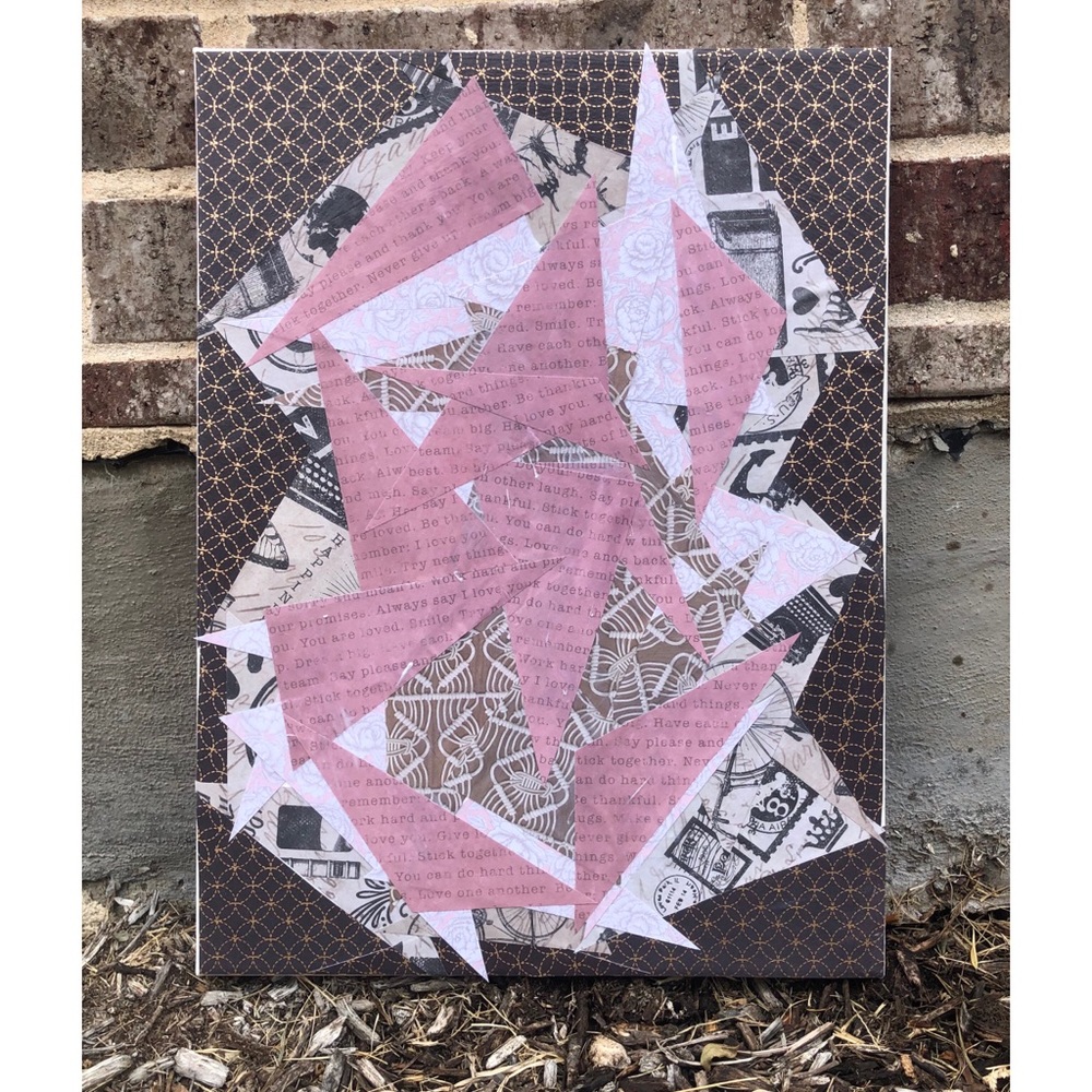 ✨Original Handmade Analog Collage on Canvas✨